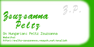 zsuzsanna peltz business card
